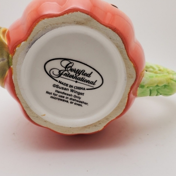 Susan Winget Halloween Pumpkin Mug Jack o Lantern Holiday - Picture 7 of 7